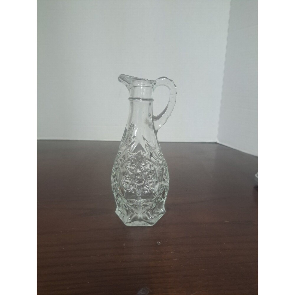 Vintage Anchor Hocking Prescut Star Of David Vinegar Cruet